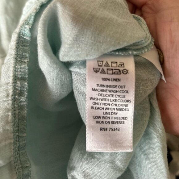 Sigrid Olsen linen blouse - Picture 7 of 7